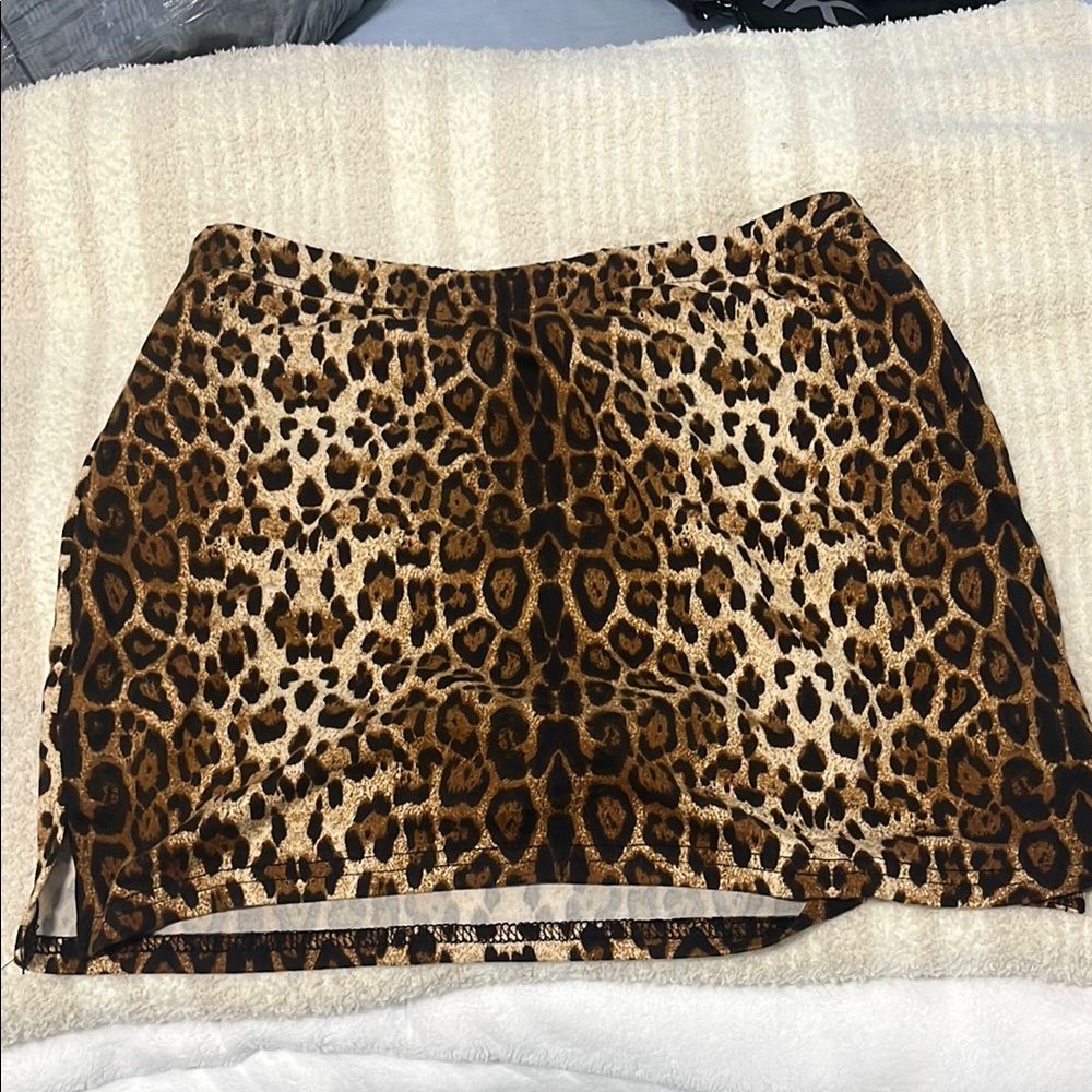 Amazon Leopard Print Mini Skirt